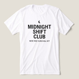Midnight Shift Club Minimalistische Typografie-Des Tri-Blend Shirt