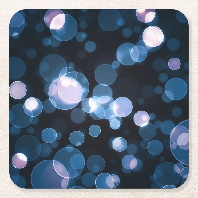 Midnight Spark Paper Coaster Rechteckiger Pappuntersetzer (Vorderseite)