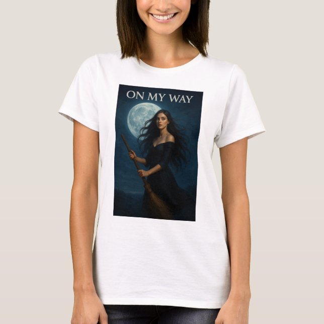 Midnight Witch Flight T-Shirt (Vorderseite)
