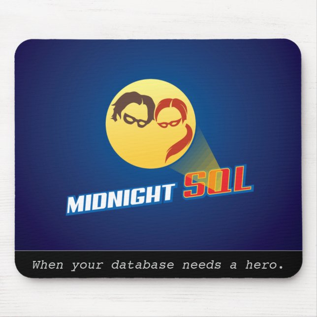 MidnightSQL Beratung - Mausunterlage Mousepad (Vorne)