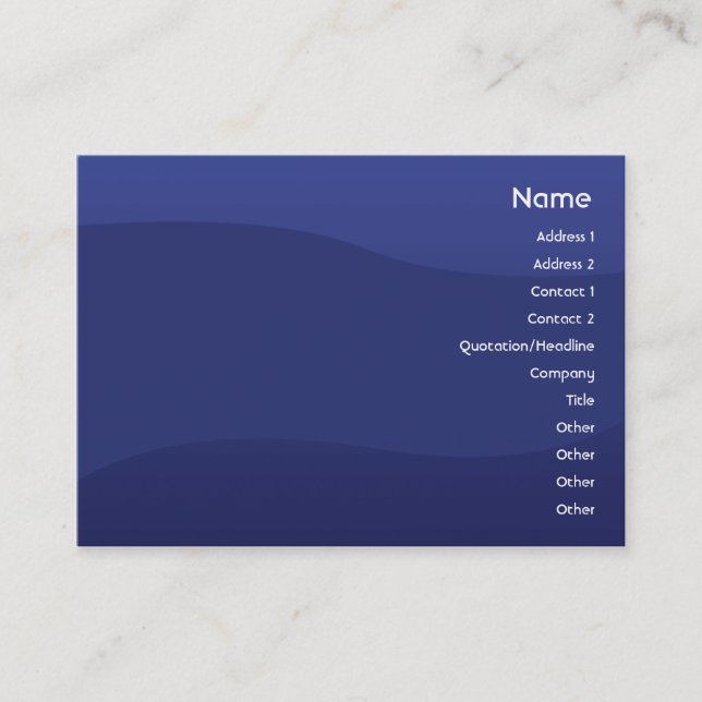 Midnightwave - mollig visitenkarte (Vorderseite)