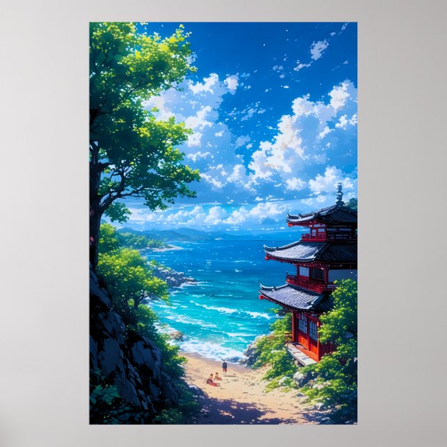 Midori to Umi no Michi  Poster (Vorne)