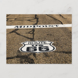 Midpoint Route 66 Sign - Adrian, Texas Postkarte