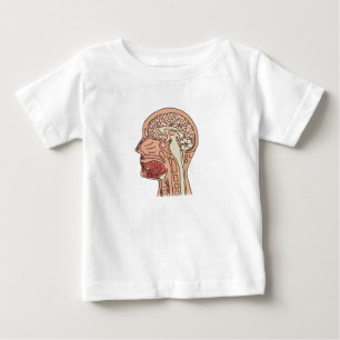 Midsagittaler Gehirnschnitt Baby T-shirt