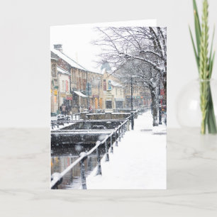 Midsomer Norton im Winter Feiertagskarte