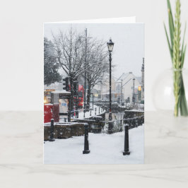 Midsomer Norton im Winter Feiertagskarte