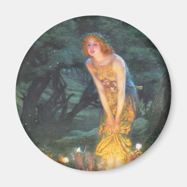 Midsommer Eve (1908) von Edward Robert Hughes Magnet (Vorne)