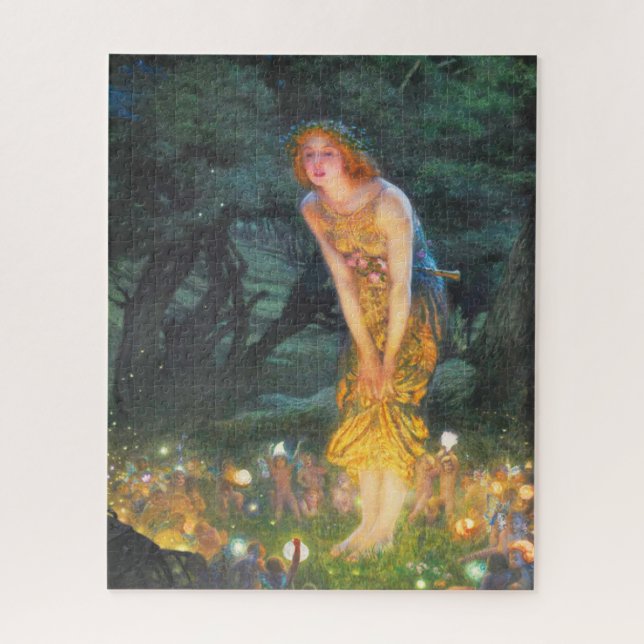 Midsommer Eve (1908) von Edward Robert Hughes Puzzle (Vertikal)