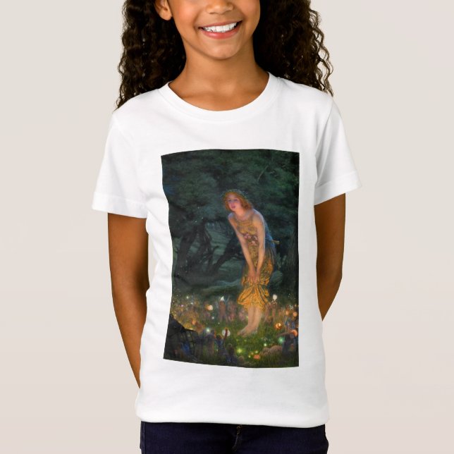 Midsommer Eve c. 1908 von Edward Robert Hughes T-Shirt (Vorderseite)