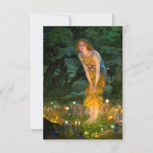 Midsommer Eve Edward Robert Hughes Card