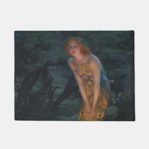 Midsommer Eve Edward Robert Hughes Feen Fantasie Fußmatte