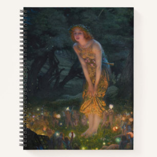 Midsommer Eve Edward Robert Hughes Feen Fantasie Notizbuch