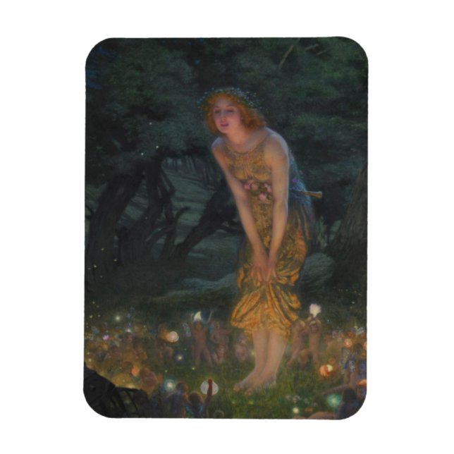 Midsommer Eve (von Edward Robert Hughes) Magnet (Vertikal)