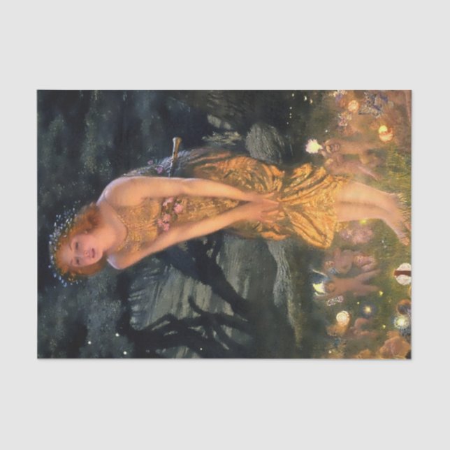 "Midsommer Eve" von Edward Robert Hughes Seidenpapier (Vorderseite)