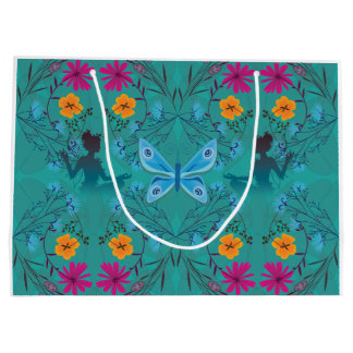 Midsommer Fairy Botanical Gift Bag Große Geschenktüte