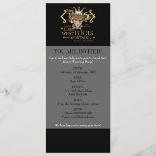 Midsommer Night's Dream Quote (Gold Version) Einladung