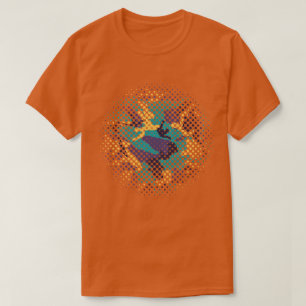 Midsummer Camouflage-Muster Halftone T-Shirt