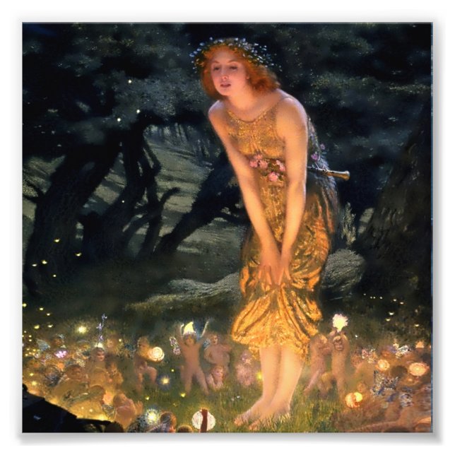 “Midsummer Eve” by Edward Robert Hughes Fotodruck (Vorne)