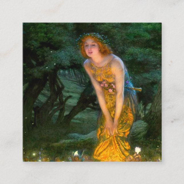 MidSummer Eve Edward Robert Hughes Begleitkarte (Vorderseite)