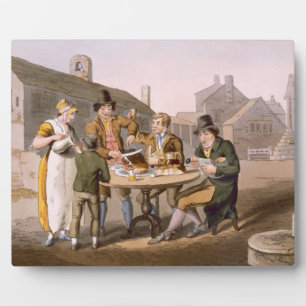 Midsummer Eve, from `Costume of Yorkshire' engrave Fotoplatte