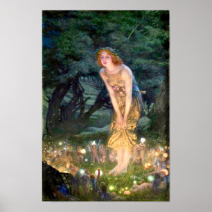 MidSummer Eve von Edward Robert Hughes Poster