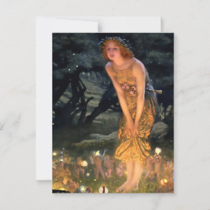 "MidSummer Eve" von Edward Robert Hughes Postkarte