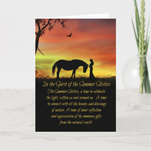 Midsummerabend Litha Sommersonnenwende Karte