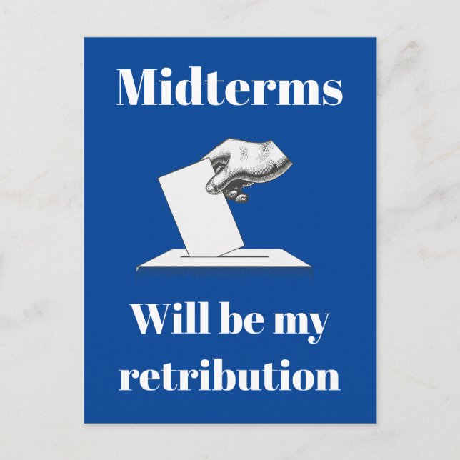 Midterms werden meine Rückgabe sein Postkarte (Vorderseite)