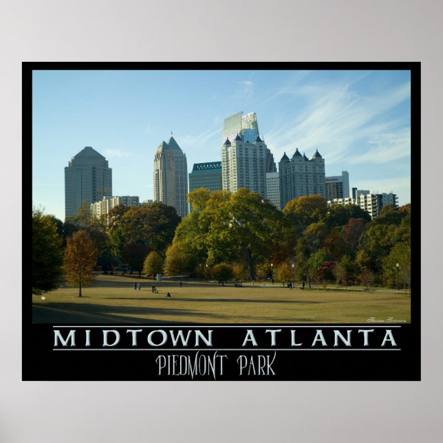 Midtown Atlanta - Piemont Park Poster (Vorne)