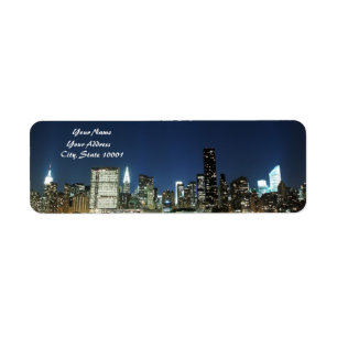 Midtown Manhattan Skyline an den Nachtlichtern,