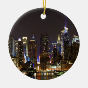 Midtown Manhattan, wie von Weehawken NJ gesehen Keramikornament