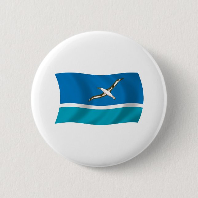 Midway-Insel-Flagge-Button Button (Vorderseite)