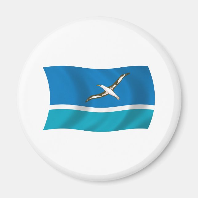 Midway Island Flag Magnet (Vorne)