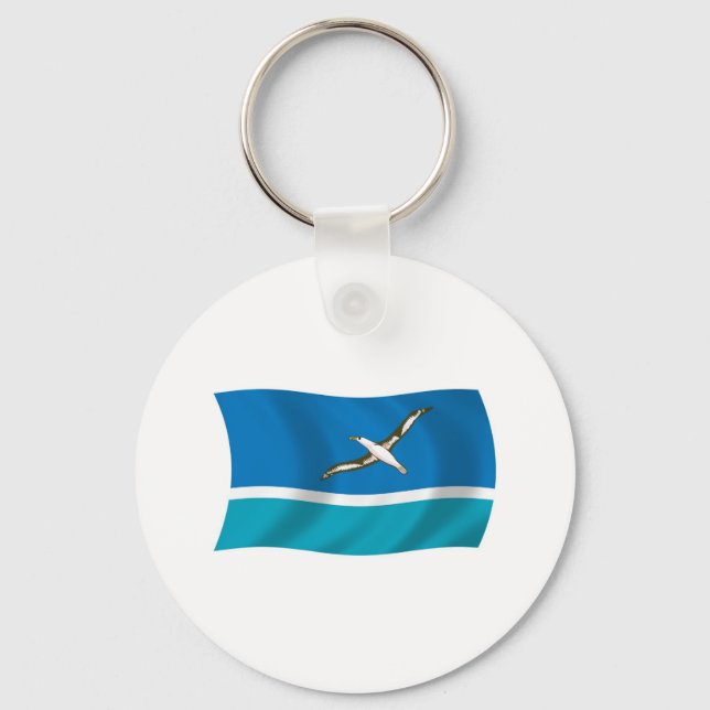 Midway Island Flag Schlüsselanhänger (Vorderseite)