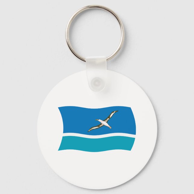 Midway Island Flag Schlüsselanhänger (Vorderseite)