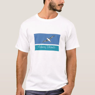 Midway Islands-Flaggenandenkent-shirt T-Shirt