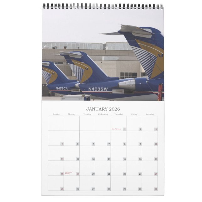 Midwest Airlines Calendar Kalender (Jan 2026)
