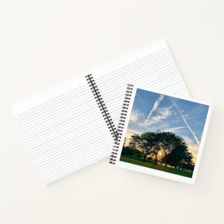 Midwest-Sonnenuntergangs-Baum-Notizbuch Notizbuch