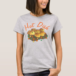 Midwest Tater Tot Hotdish Hot Disc Casserole T-Shirt