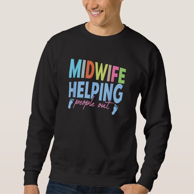 Midwife helping people out  Midwife Sweatshirt (Vorderseite)