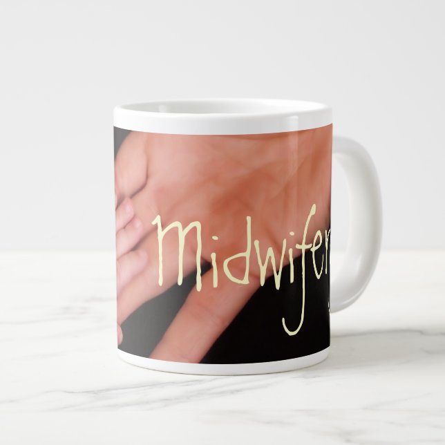 Midwifery Jumbo-Tasse (Vorderseite Rechts)