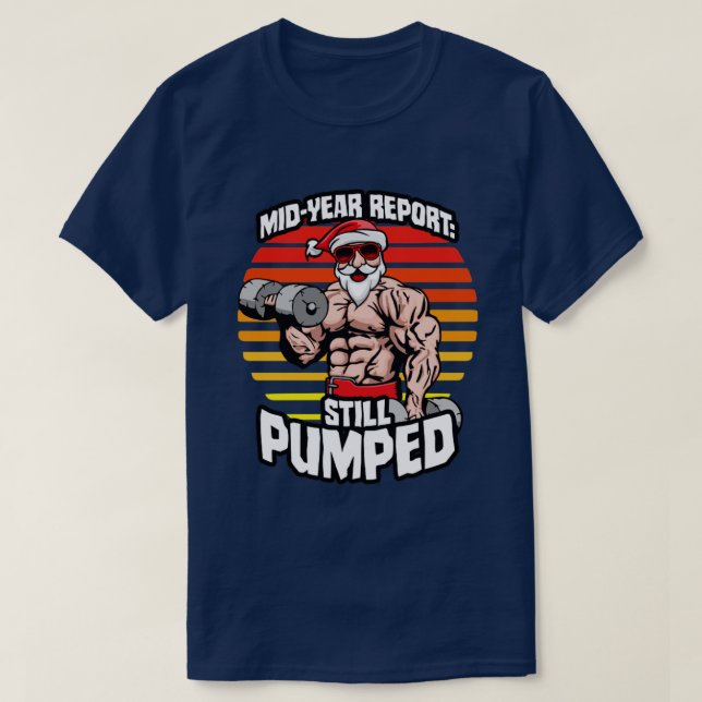 MidYear-Bericht immer noch unterstützt Santa Beach T-Shirt (Design vorne)
