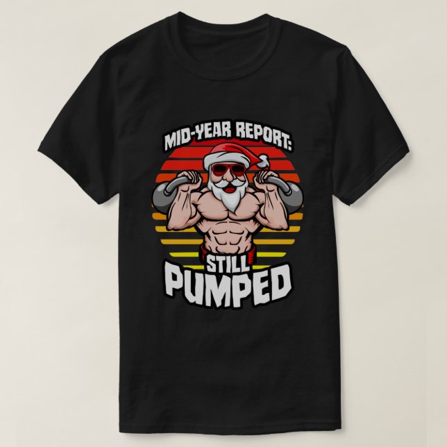 MidYear-Bericht immer noch unterstützt Santa Kettl T-Shirt (Design vorne)