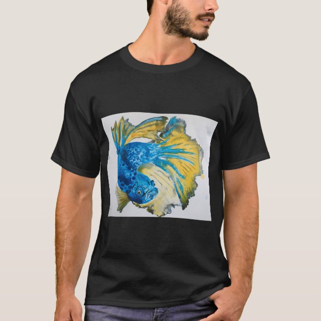 Miesepetriger Fisch T-Shirt (Vorderseite)