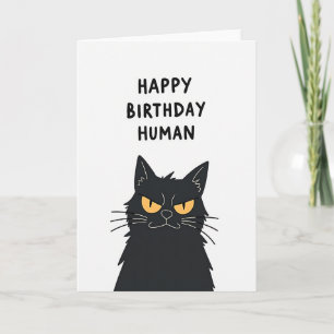 Miesepetriger Geburtstag Grußkarte für Katzenliebh Karte