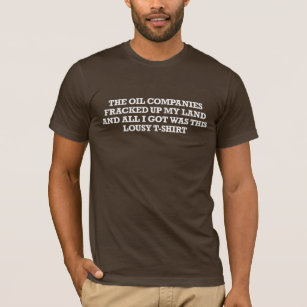 Mieses Fracking T - Shirt-Weiß T-Shirt