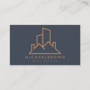 Miet House Real Anwesen Zuhause Roof Abstrakt Visitenkarte