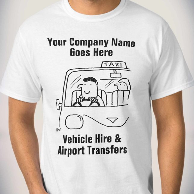 Mietwagen & Taxi Airport Services Taxi Fahrer T-Shirt (Von Creator hochgeladen)