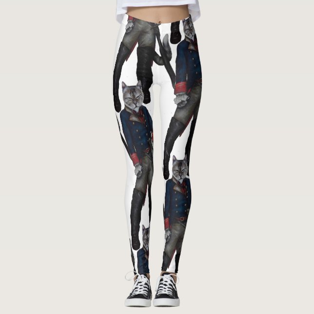 Mietze in den Stiefeln! Leggings (Vorderseite)