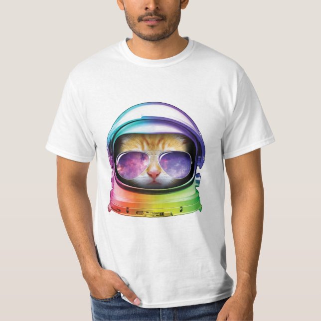 Miezekatze im Raum T-Shirt (Vorderseite)